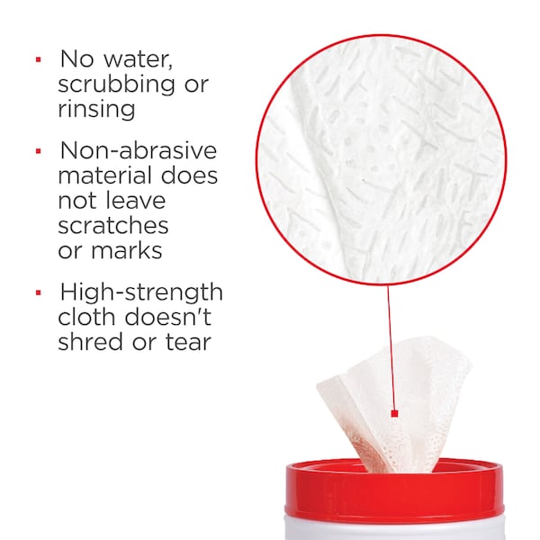 Oatey Hercules 12 in. x 10 in. Multi-Purpose Jobsite Wipes, Dispenser Tub of 70 Towels - 45333