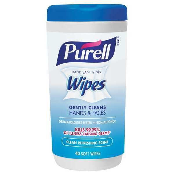 Purell Hand Sanitizing Wipes, 40 Count Canister, PK6 - 9120-06-CMR