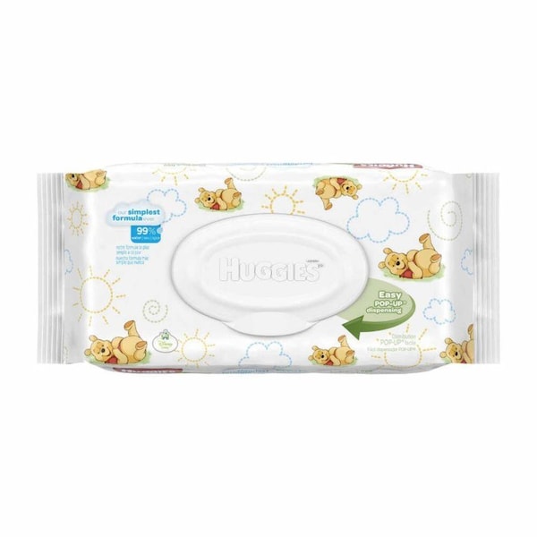 Huggies Natural Care Baby Wipe Soft Pack Unscented, 6-7/10 X 7-7/10 Inch, 32 Count, 32PK - 42511