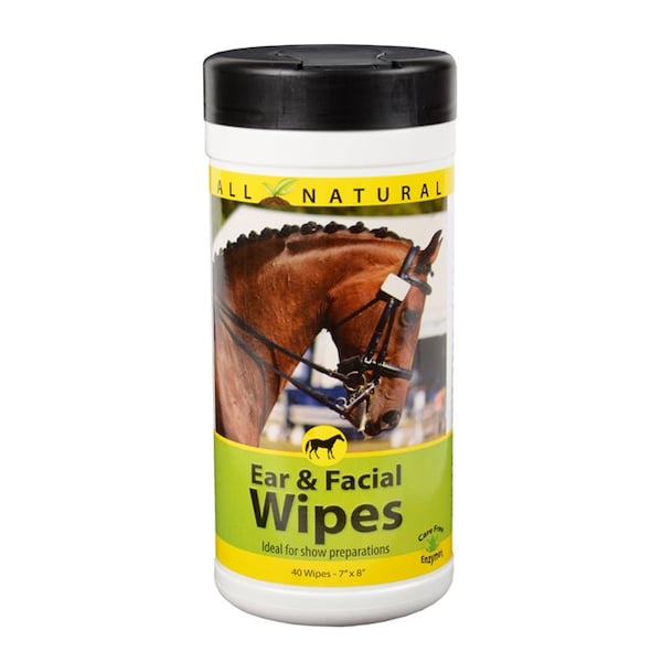 Care Free Enzymes Equine Ear and Facial Wipes - 1077