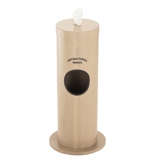 Glaro Gym Wipe Dispenser/Receptacle, Removable - F1029-S-DS