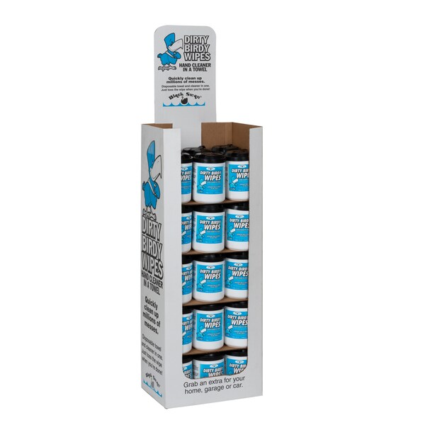 Black Swan Dirty Birdy Wipes, 72 Wipes Per Tub, 10" X 12", 30 Tubs Per Case, PK30 - 03055-30