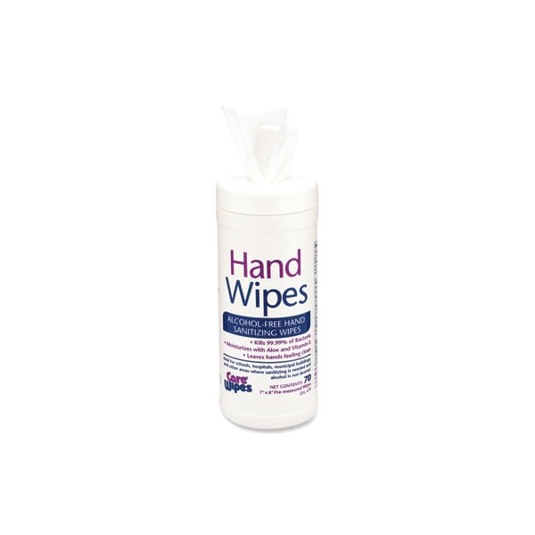 2Xl 2XL, Alcohol Free Hand Sanitizing Wipes, 7 X 8, White - 470