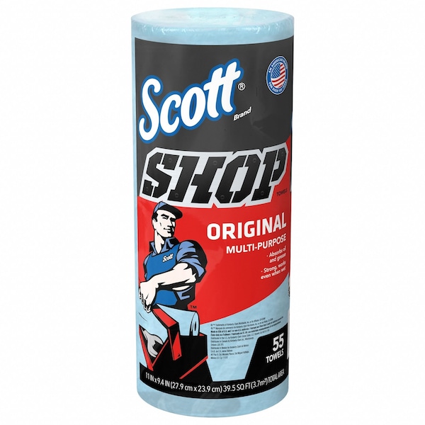 Kimberly-Clark Professional Scott Shop Towels Original Shop Towel (75130), Blue - 75130