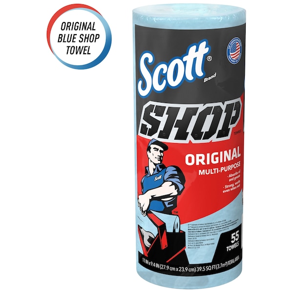 Kimberly-Clark Professional Scott Shop Towels Original Shop Towel (75130), Blue - 75130