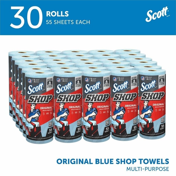 Kimberly-Clark Professional Scott Shop Towels Original Shop Towel (75130), Blue - 75130