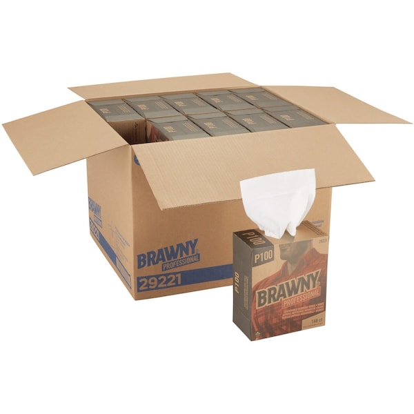 Georgia-Pacific Disposable Wipes, 8" x 12-1/2", 20 Pack, 148 Sheets/ Pack - 29221