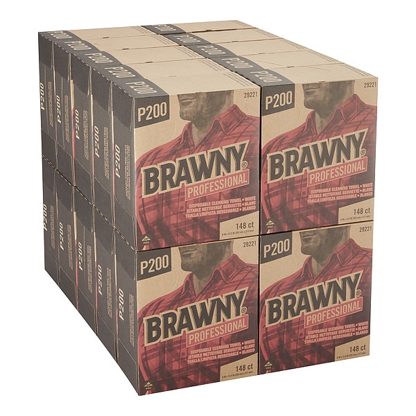 Georgia-Pacific Disposable Wipes, 8" x 12-1/2", 20 Pack, 148 Sheets/ Pack - 29221
