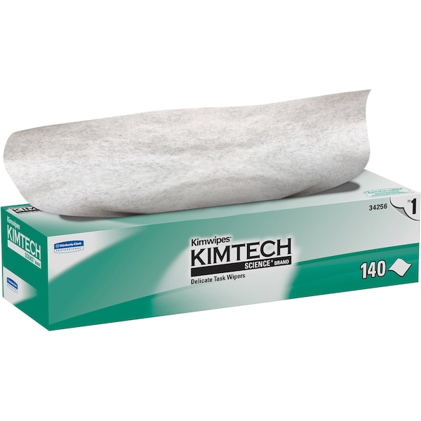 Kimberly-Clark Professional Kimwipes Delicate Task Wipes (34256), Pop-Up Box, White (144 Sheets/Box, 15 Boxes, 2,160 Sheets) - 34256