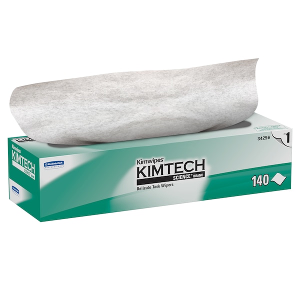 Kimberly-Clark Professional Kimwipes Delicate Task Wipes (34256), Pop-Up Box, White (144 Sheets/Box, 15 Boxes, 2,160 Sheets) - 34256