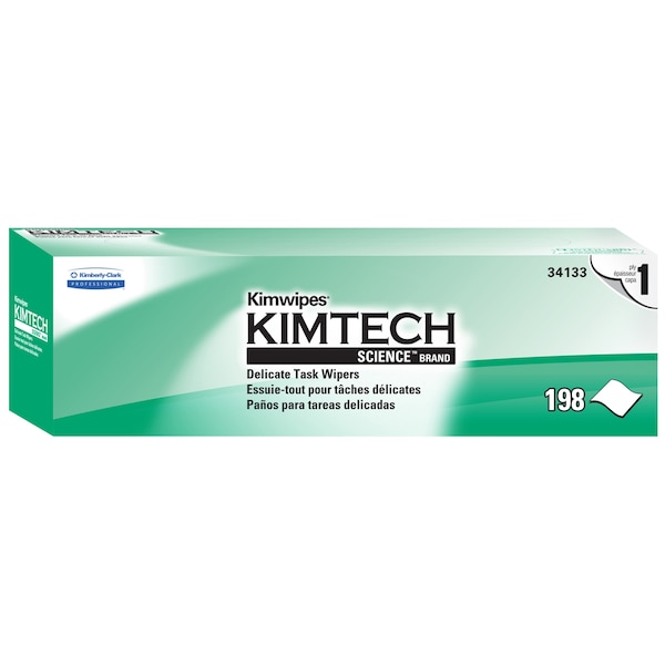 Kimberly-Clark Professional Kimwipes Delicate Task Wipes (34133), Pop-Up Box, White (198 Sheets/Box, 15 Boxes, 2,970 Sheets) - 34133
