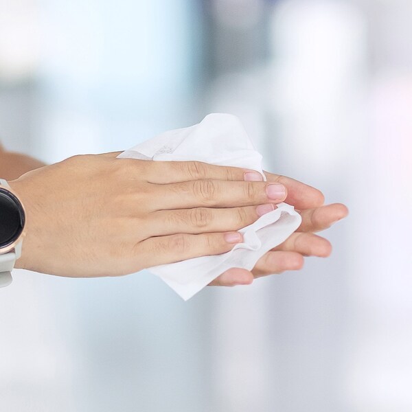 Touch Point Wipes TP Hand Sanitizing Wipes - 6 Canisters x 320 Wipes, 6.7 in. x 6.75 in., FDA Registered, 6PK - WS320HS