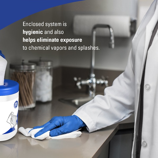 Kimberly-Clark Professional WypAll Critical Clean WetTask Wipers for Bleach, Disinfectants, and Sanitizers (77320) - 77320