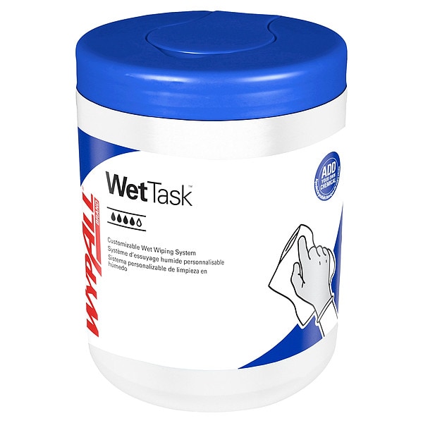 Kimberly-Clark Professional WypAll Critical Clean WetTask Wipers for Bleach, Disinfectants, and Sanitizers (77320) - 77320
