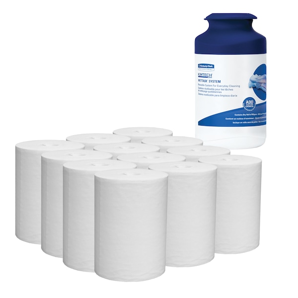 Kimberly-Clark Professional WypAll Critical Clean WetTask Wipers for Bleach, Disinfectants, and Sanitizers (77320) - 77320