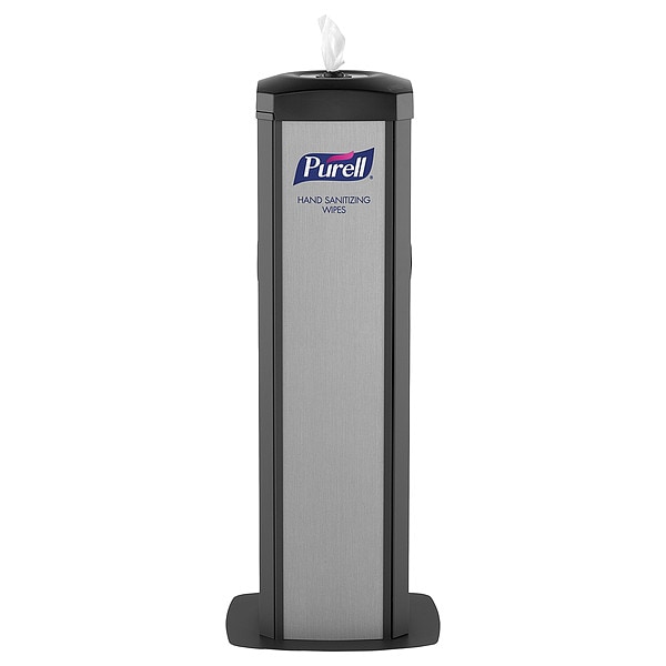 Purell Hand Sanitizing Wipes Station, 15 1/2" W - 9114-01-SLVHSW