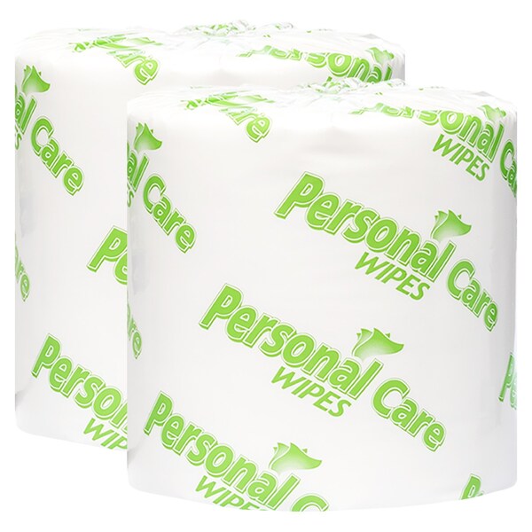 Touch Point Wipes TP Personal Care Skin Wipes, 2 Rolls x 900 Wipes Refill, 8 in.x7 in., Aloe & Vitamin E, 2PK - 22900TP