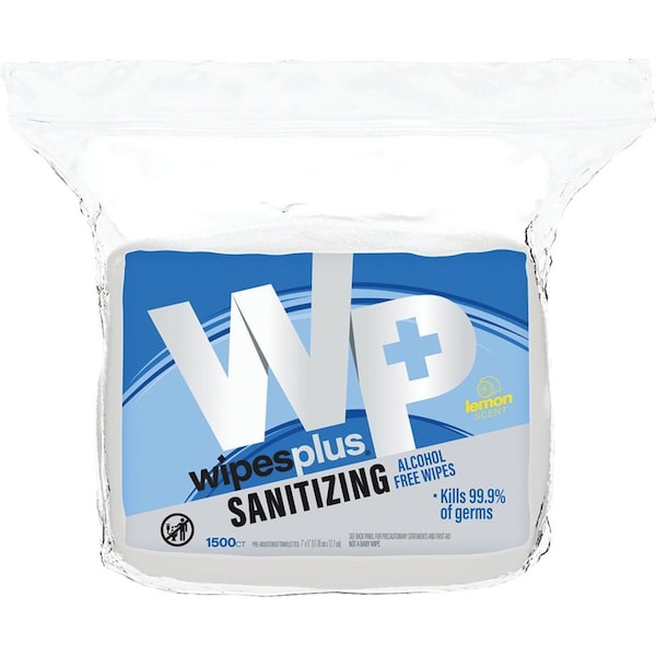 Wipes Plus The 1,500 ct Hand Sanitizing Wipes, PK4 - 37502