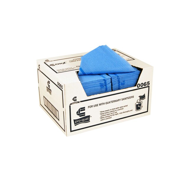 Chicopee 13x21 Pro-Quat Medium Duty Blue, Blue Print Towel, Microban, PK150 - 0065