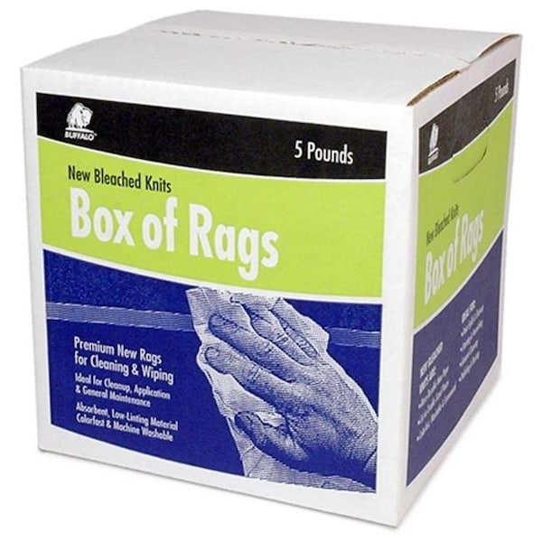 Buffalo Industries Buffalo Industries 12022 5 Lb Box Of Rags - 12022