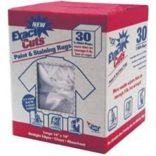 Intex Supply W-30005 14 x 16 in. T-Shirt Rags, 30 Count - IN576601
