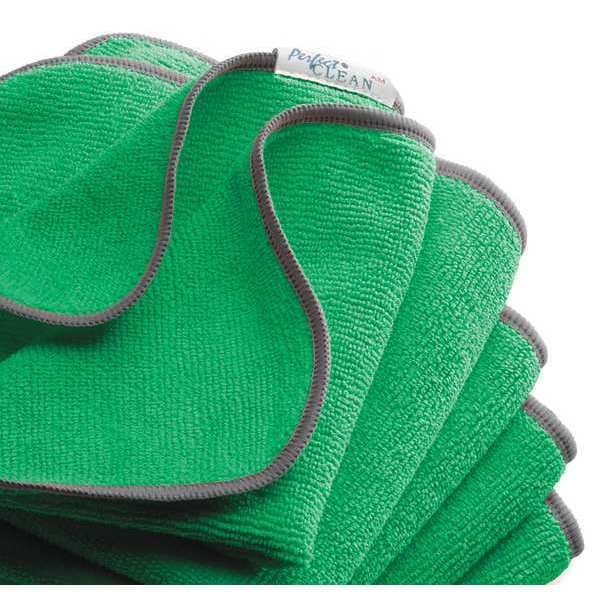 Perfect Clean Terry Cleaning Cloth 12" x 12", Green, 5PK - TW3030AM-GN