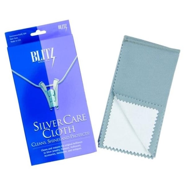 Blitz Blitz 9618 12" x 15" Silver Polishing Cleaning Care Cloth - 9618