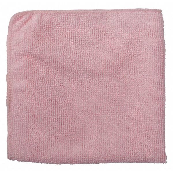 Rubbermaid Commercial Microfiber Cloth Wipe 12" x 12", Red, 24PK - 1820577