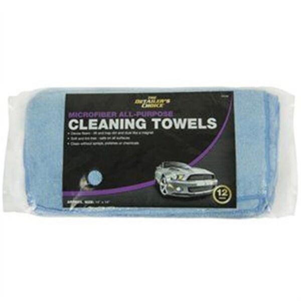 Tiger Accessory Group Tiger Accessory Group 254839 14 x 14 in. Bag Microfiber Cleaning Cloth; Pack of 12 - 254839