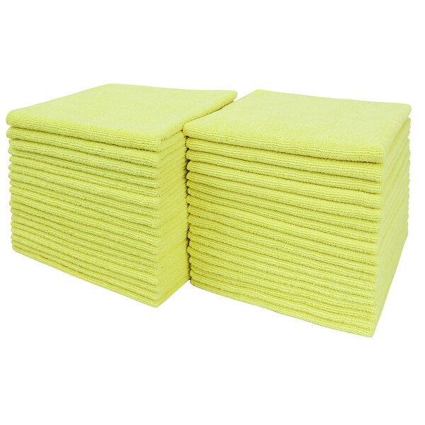Dri By Tricol Clean Multi-Purpose Cloth,  Yellow, 300 GSM, 16 x 16 in, 36 PK - KE-KC0P-9N3K