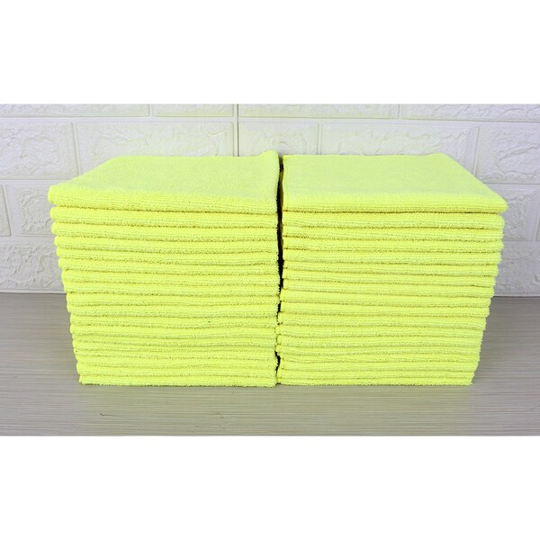 Dri By Tricol Clean Multi-Purpose Cloth,  Yellow, 300 GSM, 16 x 16 in, 36 PK - KE-KC0P-9N3K