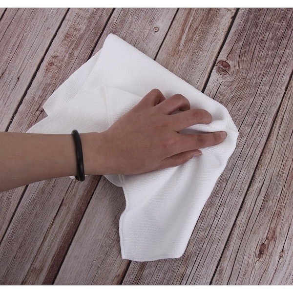 Dri By Tricol Clean Multi-Purpose Cloth, White, 300 GSM, 16 x 16 in, 12 PK - OJ-HI3D-58FO