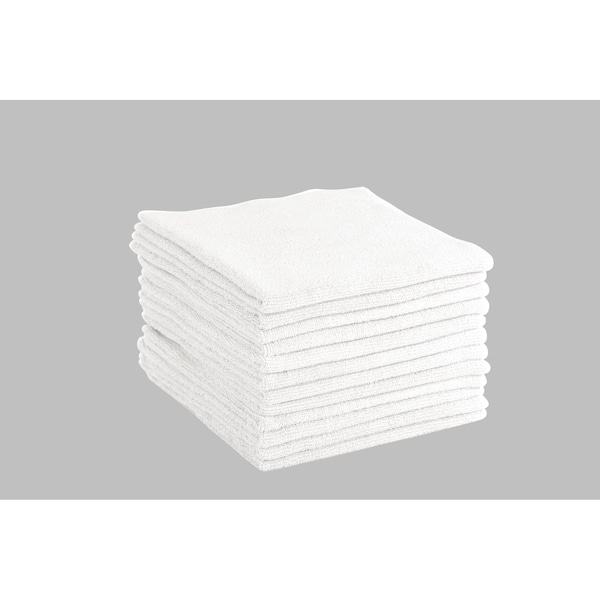 Dri By Tricol Clean Multi-Purpose Cloth, White, 300 GSM, 16 x 16 in, 12 PK - OJ-HI3D-58FO
