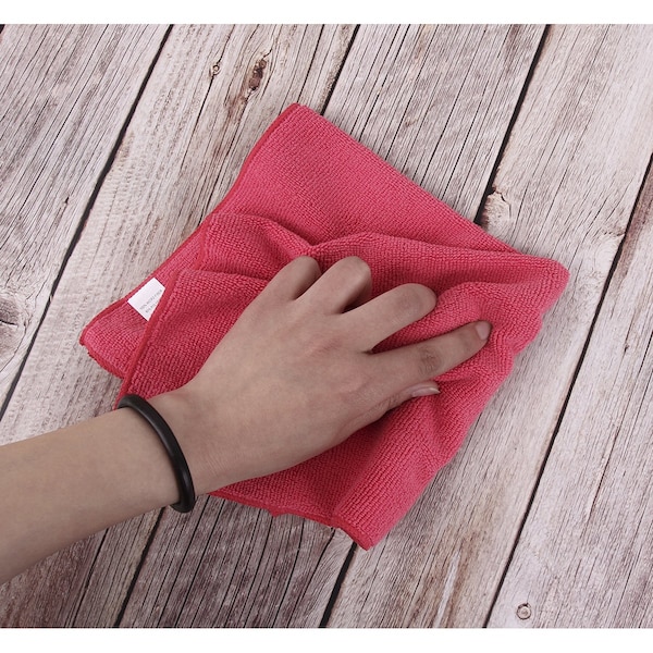 Dri By Tricol Clean Multi-Purpose Cloth,  Red, 300 GSM, 16 x 16 in, 72 PK - 01-30-01-00-72-10