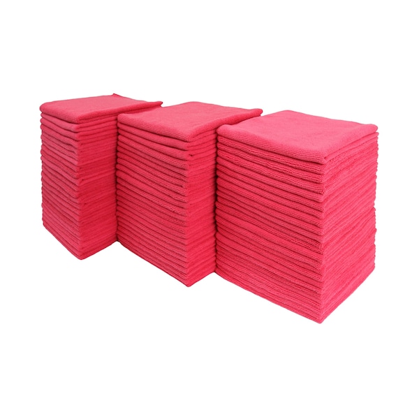 Dri By Tricol Clean Multi-Purpose Cloth,  Red, 300 GSM, 16 x 16 in, 72 PK - 01-30-01-00-72-10