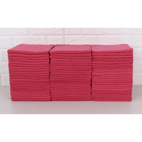 Dri By Tricol Clean Multi-Purpose Cloth,  Red, 300 GSM, 16 x 16 in, 72 PK - 01-30-01-00-72-10