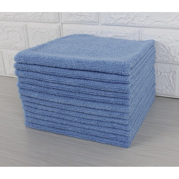 Dri By Tricol Clean Multi-Purpose Cloth,  Blue, 300 GSM, 16 x 16 in, 12 PK - 3U-VNQ3-R9R4-SELF
