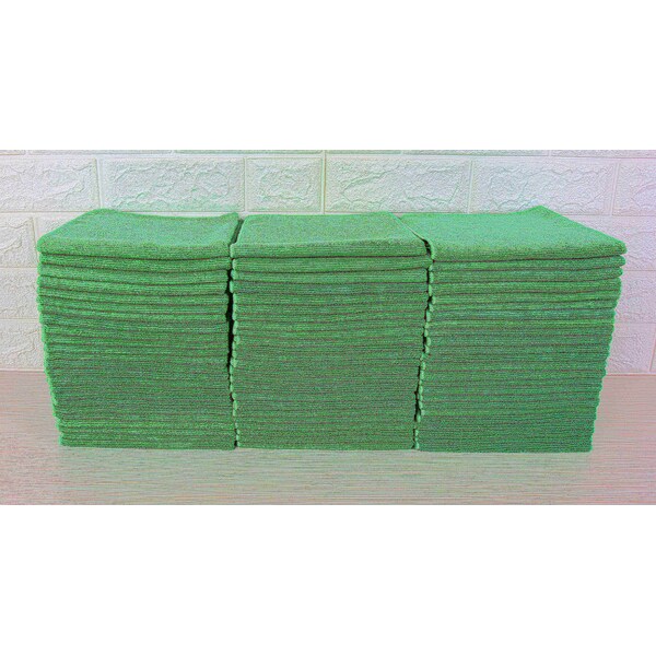 Dri By Tricol Clean Multi-Purpose Cloth,  Green, 300 GSM, 16 x 16 in, 72 PK  - 01-30-01-00-72-40