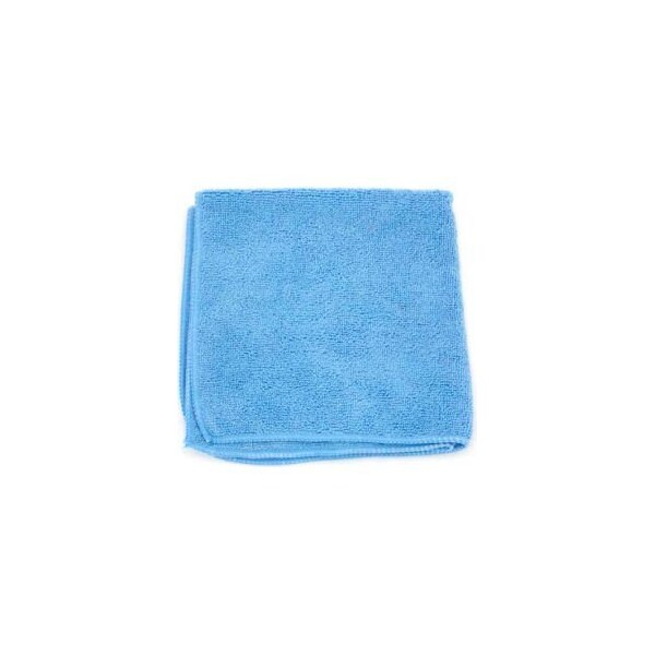 Hospeco Microworks Microfiber Towel 16" x 16", Blue 12 Towels/Pack - 2502-B-DZ - 2502-B-DZ
