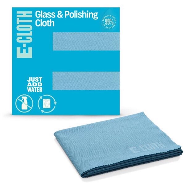E-Cloth E-Cloth Glass and Polish Microfiber Glass and Polish Cloth 16 in. W X 20 in. L 1 pk - 10603