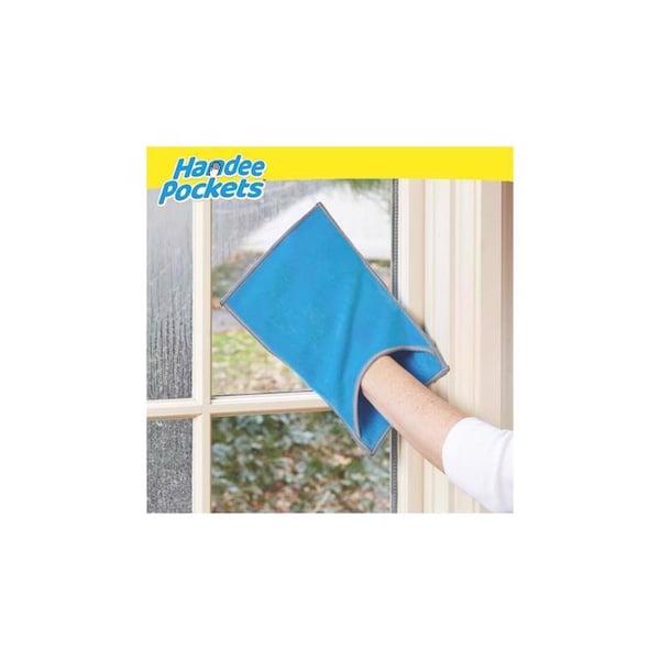 Handee Pockets Handee Pockets Microfiber Cleaning Cloth 6.25 in. W X 9.75 in. L 2 pk - 33224