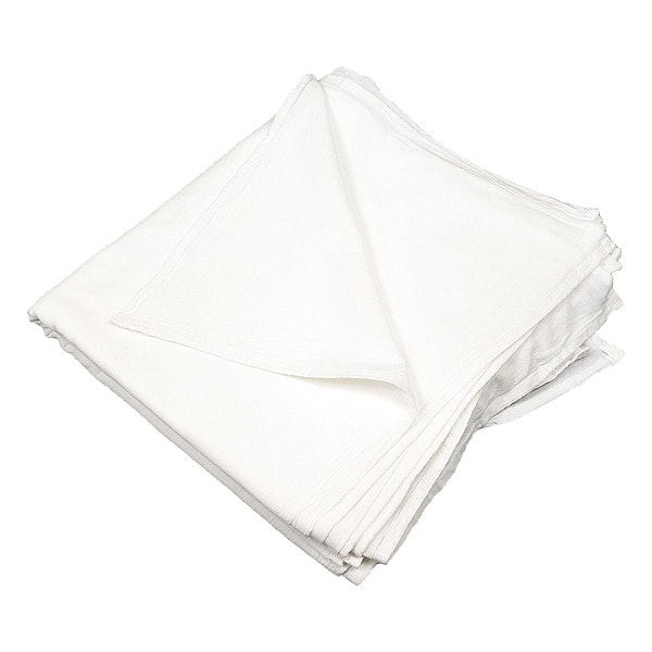 R & R Textile Shop Towel, White, PK10 - 22800-PAINTERS-10