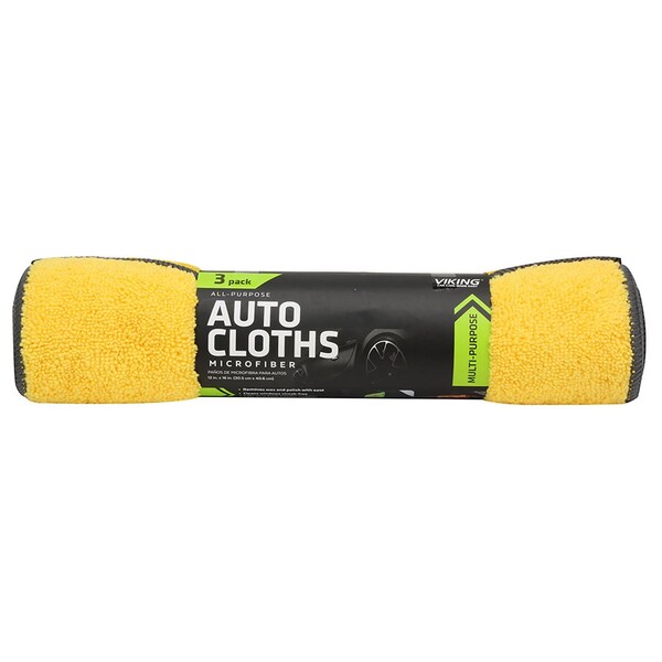 Viking Viking 16 in. L X 12 in. W Microfiber Auto Cleaning Cloth 3 pk - 982300