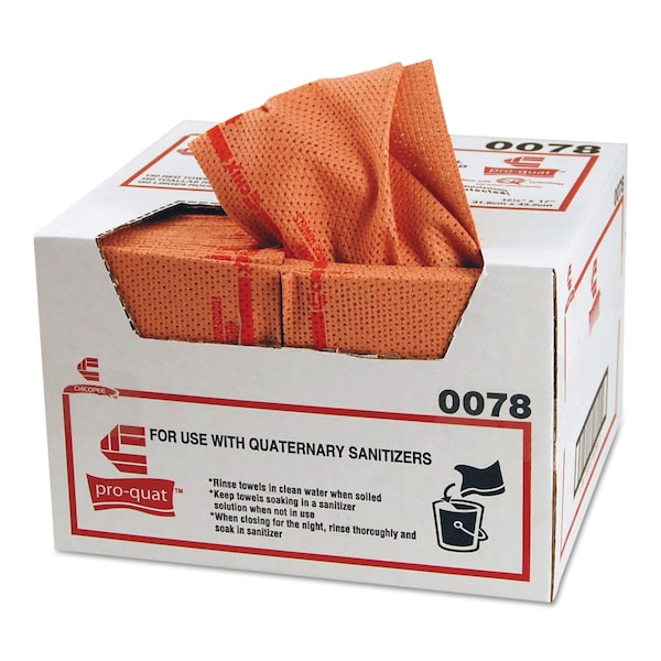 Chix Pro-Quat Fresh Guy Food Service Towel, Heavy Duty, 12.5x17, Red, PK150 - CHI 0078