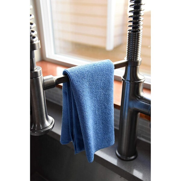 Dri By Tricol Clean Multi-Purpose Cloth,  Blue, 300 GSM, 16 x 16 in, 72 PK - 01-30-01-00-72-50
