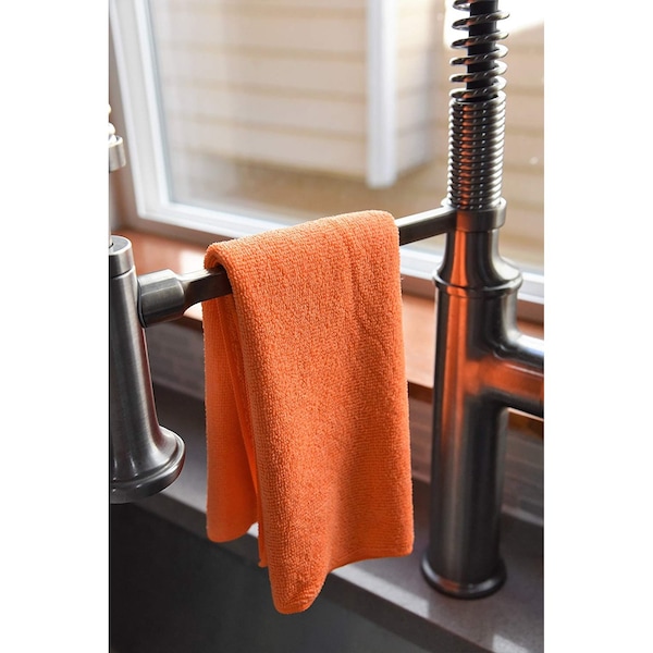 Dri By Tricol Clean Multi-Purpose Cloth,  Orange, 300 GSM, 16 x 16 in, 48 PK - 01-30-01-00-91-20