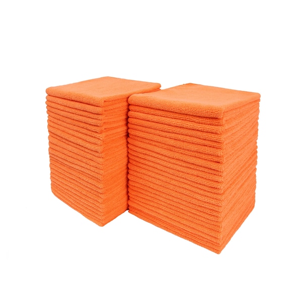 Dri By Tricol Clean Multi-Purpose Cloth,  Orange, 300 GSM, 16 x 16 in, 48 PK - 01-30-01-00-91-20