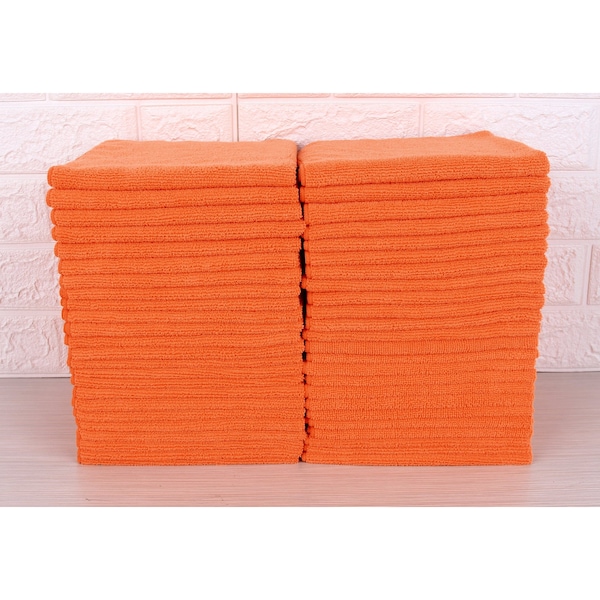 Dri By Tricol Clean Multi-Purpose Cloth,  Orange, 300 GSM, 16 x 16 in, 48 PK - 01-30-01-00-91-20