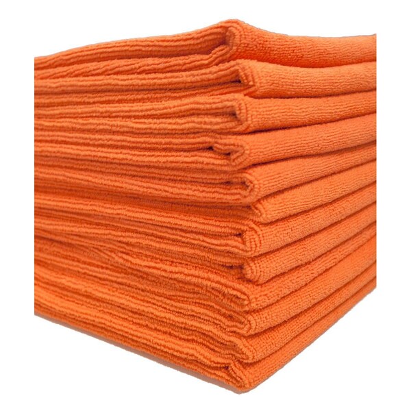 Dri By Tricol Clean Multi-Purpose Cloth,  Orange, 300 GSM, 16 x 16 in, 12 PK - IB-LQZE-TUFI