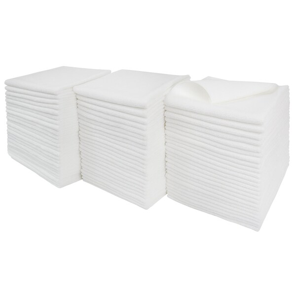 Dri By Tricol Clean Multi-Purpose Cloth,  White, 300 GSM, 16 x 16 in, 72 PK  - 01-30-01-00-72-01-SELF